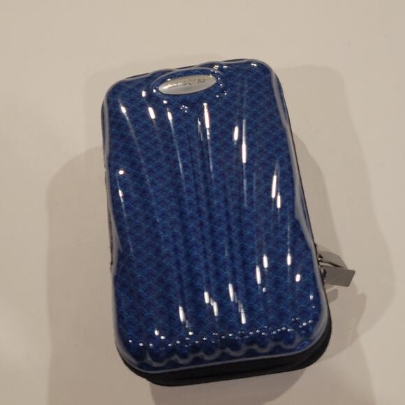 Samsonite ANA First Class Blue Black Zip Travel Case Amenity Toiletry Bag Pouch - Picture 1 of 10